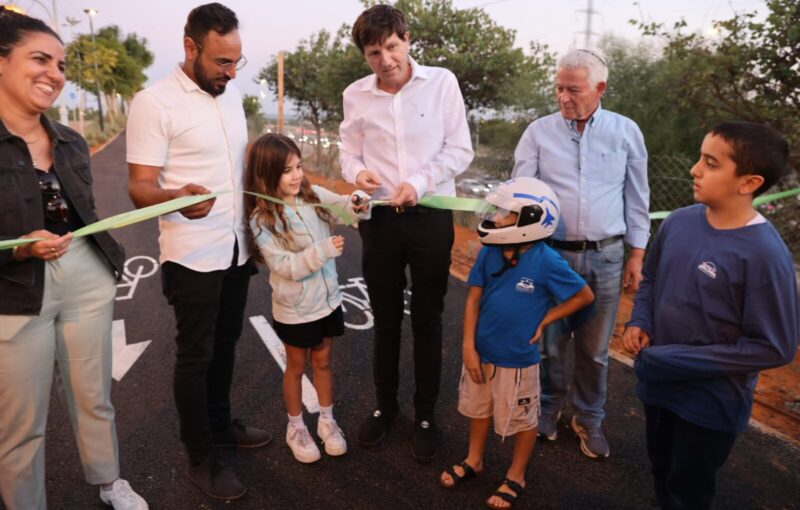 השקת מקטע האופנידן ממחלף שעריה ועד מחלף גת רימון צילום עיריית פתח תקווה